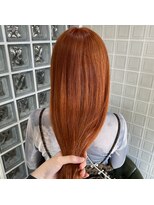 ボアップ 難波店(boappu) #オレンジカラー#ブリーチ#ケアブリーチ