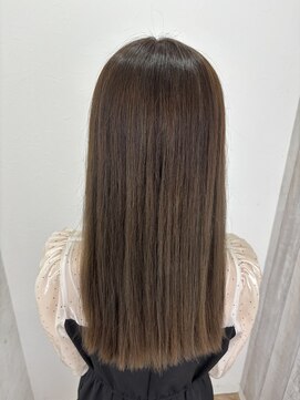 シエル 立川店(CIEL) CIEL小口 ブリーチカラー×ミルクティーベージュ