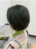 ショートボブ/モスグリーン