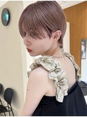 マッシュショート丸みショートボブくびれショート金髪ショート
