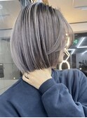 ミディアムヘア/デザインカラー/フェイスフレーミング/銀座駅