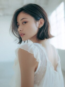 ロッソ 仙台店(Rosso) 切りっぱなしボブ×顔周りレイヤー