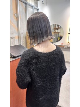イオエ 梅田(ioe) ダブルカラー/大人ボブ/黒髪スタイル/髪質改善/縮毛矯正