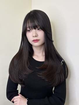 ジーナ 天神(Zina) 顔周りカット/小顔カット/黒髪/前髪カット[福岡天神]