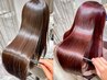 【史上最高の艶髪へ】髪質改善縮毛矯正+カット+カラー ¥36700→27800