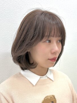 ディフィーノ 赤坂(DIFINO) レイヤーカット/ボブ/顔まわりカット/ウォームベージュ