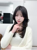 レイヤーカット ハッシュカット ミディアムレイヤー
