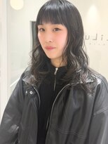 リル 四条河原町(LiLu)&nbsp;ミディアムパーマレイヤーパーマウェーブパーマ小顔パーマ