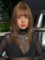 サンクプロジェクト(cinq PROJECT)&nbsp;小顔見せハッシュカット×ヘーゼルベージュ＊