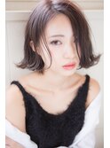 大人かわいい無造作外ハネボブ