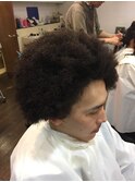 アフロヘアー