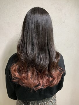 アジールヘア 東上野店(agir hair) 巻き髪ピンクブラウン【イルミナカラー上野】