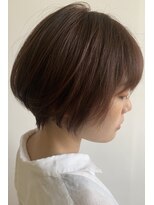 ビューティ堀出 高槻阪急店 はんなりバイオレットグレイッシュ×ボブ【30代/40代/50代】