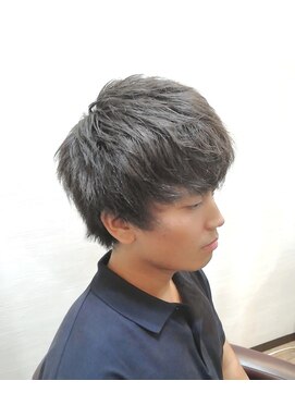 ヘアースペースシャルム (HAIR SPACE Charme) ディープシルバー 王道マッシュウルフ