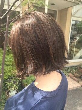 ヘアーズ 沖浜店(HAIRZ) 《HAIRZ》大岩☆パツBOBベージュ