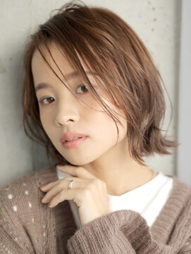 モーラ 浅香山店(MOLLA) ボブヘアは甘すぎない【夏カラー/グレーベージュ】