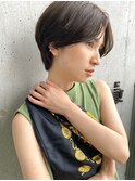 【#センターパート】ハンサムショート
