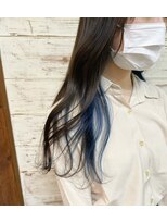 ミニム ヘアー(minim hair)&nbsp;【minim×岩田】イヤリングカラーブルー
