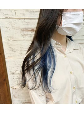 ミニム ヘアー(minim hair) 【minim×岩田】イヤリングカラーブルー