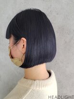 アーサス ヘアー デザイン 綾瀬店(Ursus hair Design by HEADLIGHT) ブルーブラック×ミニボブ_743S15115