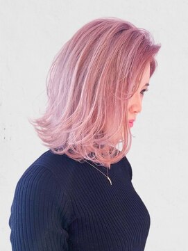 ディーバ 藤沢(D.I.E.V.A) 20代30代40代50代前髪なし外ハネくびれボブ透明感ピンクホワイト