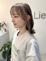 リアン(Lien)&nbsp;イヤリングカラー×ミルクティーベージュ