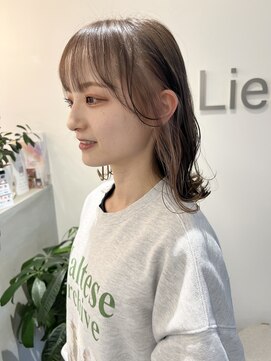 リアン(Lien) イヤリングカラー×ミルクティーベージュ