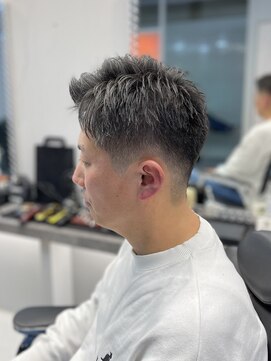 刈部倶楽舞 アップバンク/フェード/　ビジネス/黒髪