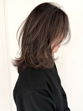 ネイロ バイ ジルブラン 葛西(NeiRo by JIL BLAN) レイヤーカット白髪ぼかしハイライトダブルカラーインナーカラー