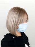 透け感抜群のブロンドヘア☆ショートボブ