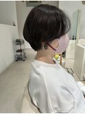 福井大和田 丸みショート 流れるサイドバング ひし形ショート