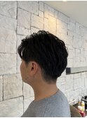 メンズ　ナチュラルパーマスタイル