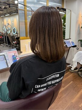 アルボーテルジェ(Art BeAute' ROUGET) 白髪ぼかしカラー/脱白髪染め/ライトブラウン/小顔カット/芦屋