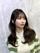 アマトウキョウ アユンチェ(AMA TOKYO×AYUNCHE) 韓国ヘア 2wayバング レイヤーカット くびれヘア 顔周り