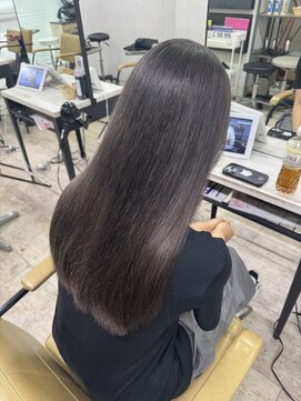 アジールヘア 所沢プロペ通り店(agir hair) グレージュダークアッシュブリーチダブルカラー髪質改善所沢