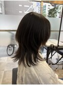 ウルフカットレイヤーカットミディアムウルフ10代20代