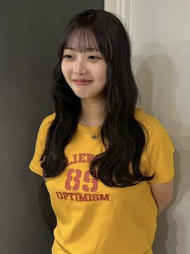 ソワンドゥブレスシエン 堀江店(soin de brace CIEN) 韓国前髪顔周りロング×レイヤーグレージュ[堀江/髪質改善]