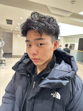 ピークアブー ワン(PEEK-A-BOO ONE) ラフパーマ#メンズショート#メンズパーマ