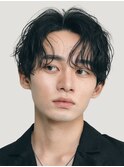 大阪梅田ニュアンスパーマ波巻きスパイラルパーマセンターパート