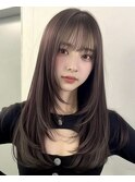 ココアベージュ/オリーブグレー/小顔/黒髪[立川/髪質改善]