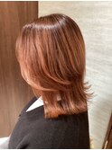 ハイトーンカラー×シャドウルーツ×オレンジ