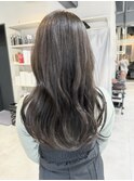 透明感オリーブグレージュ 艶髪