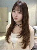 韓国風くびれロングレイヤー