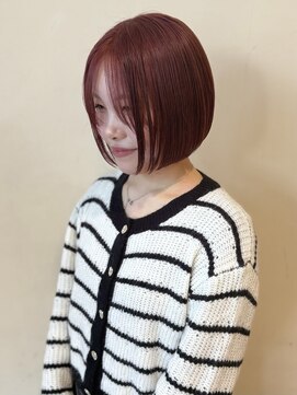 ベルフェミンイオンS.C 毛量多めさんの削らない!!ツーブロックボブ