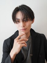 カライング(ing) スーツ短髪ツーブロック束感モテる黒髪シークレットパーマ流行