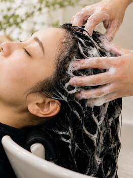 ヒア 春日井店(here.)の写真/頭皮を健康的に美しく保つための贅沢スパ。髪の健康を維持するために、まずは頭皮ケアから…