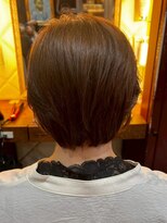 アンティカザサロン(antiqua THE SALON)&nbsp;ハンサムショート ベージュカラー 顔周りカット 髪質改善