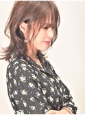 動きのある春レイヤーカット