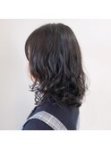 おしゃれミディパーマ