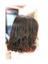 ヘアー リ ミックス(HAIR Re-MIX)&nbsp;W春..色味&カール・しっかりで手触り柔らかレングス♪